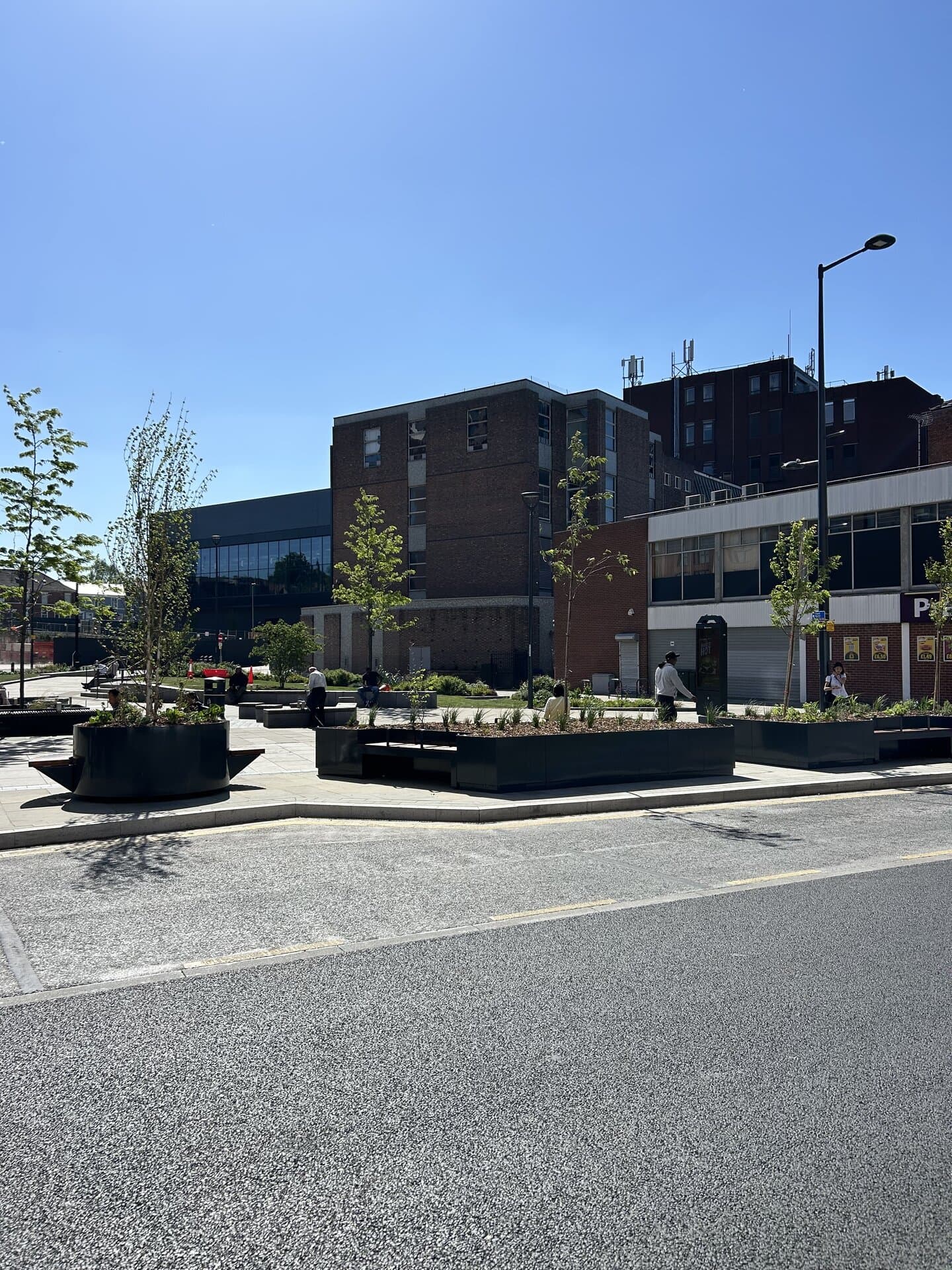 Planters with Seating for a Greener, More Walkable Derby City Centre