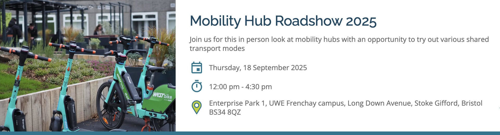 Mobility Hubs Roadshow