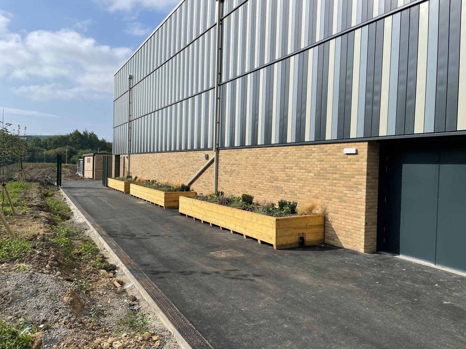Newcastle School SuDS Planters