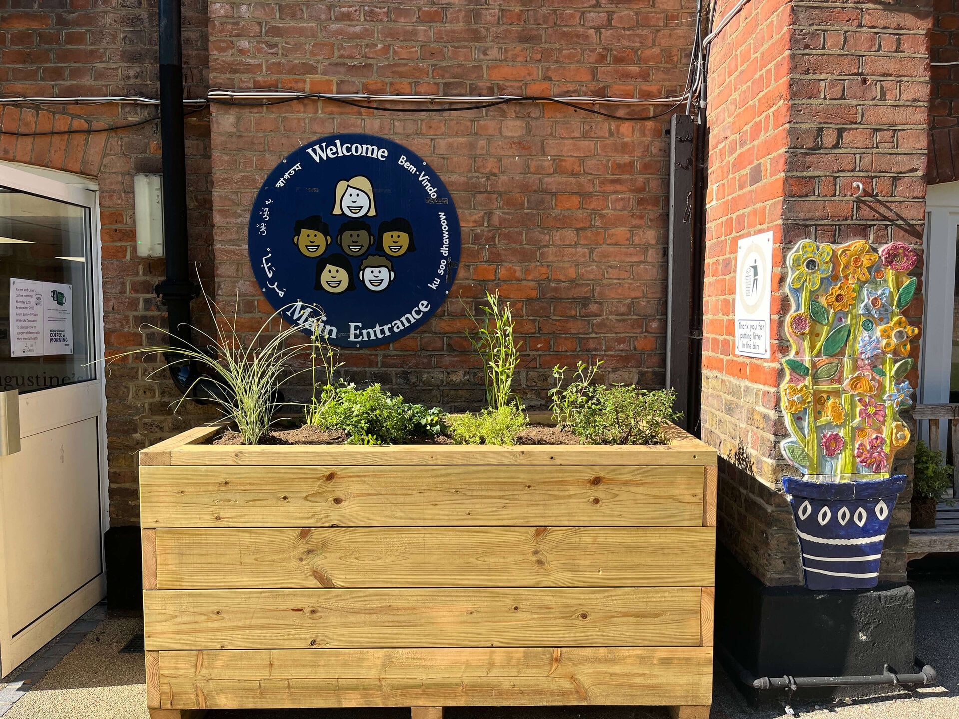 Westminster School SuDS Planters