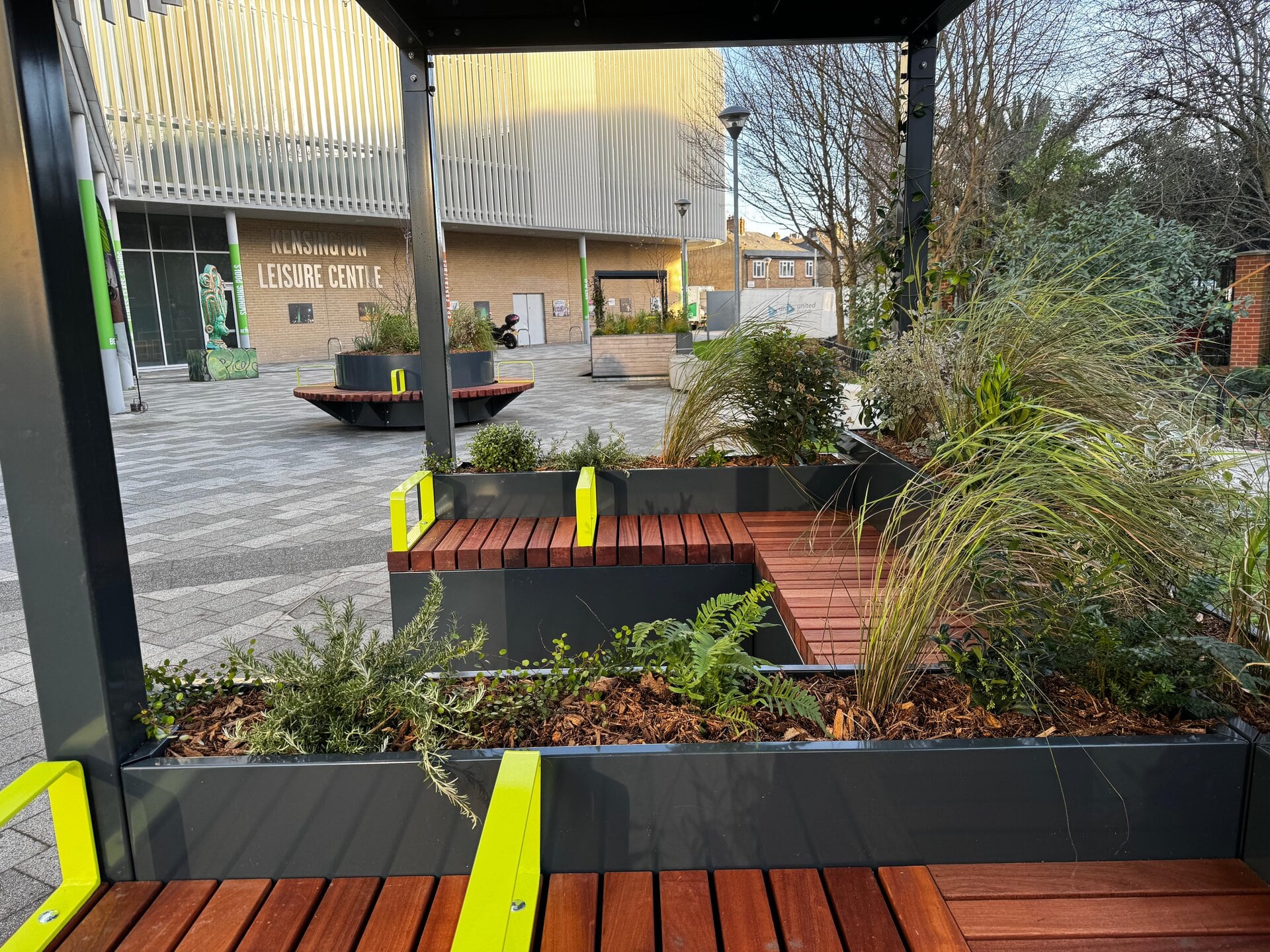 Kensington Leisure Centre Solar Parklet
