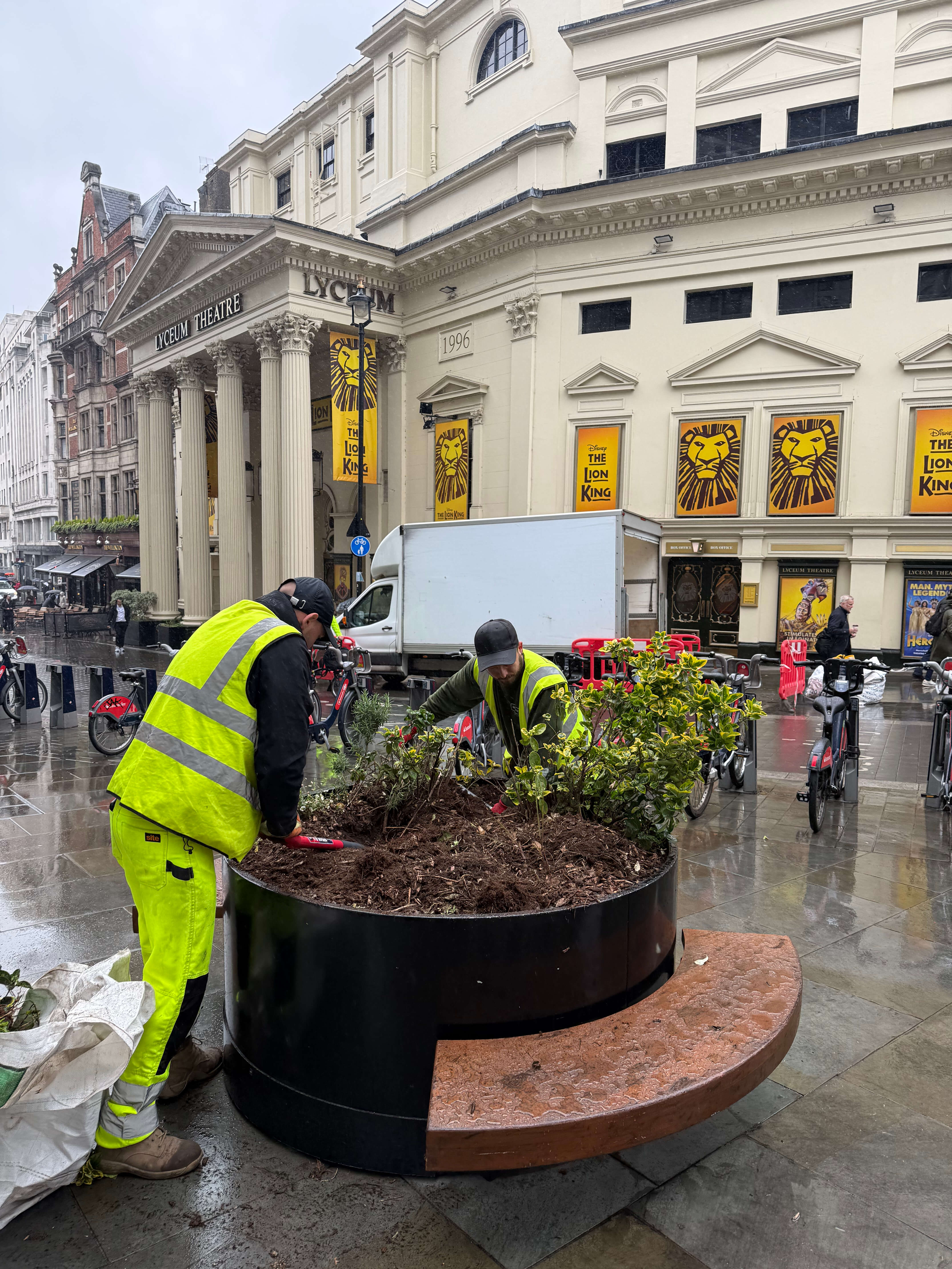 Lyceum Theatre planters